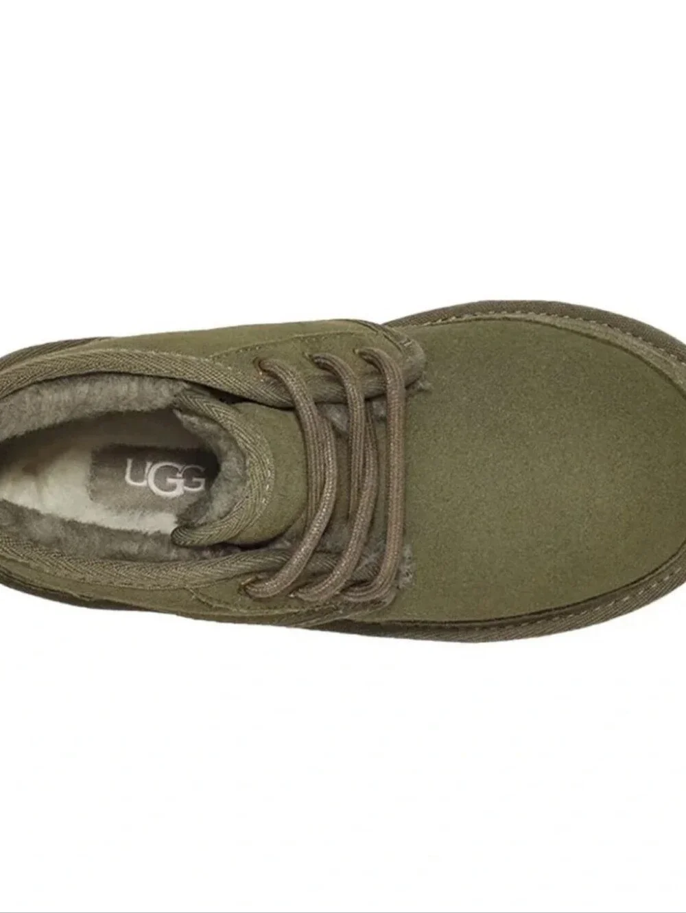 UGG Neumel Moss Green Olive Lace Up Chukka Boots Womens 10